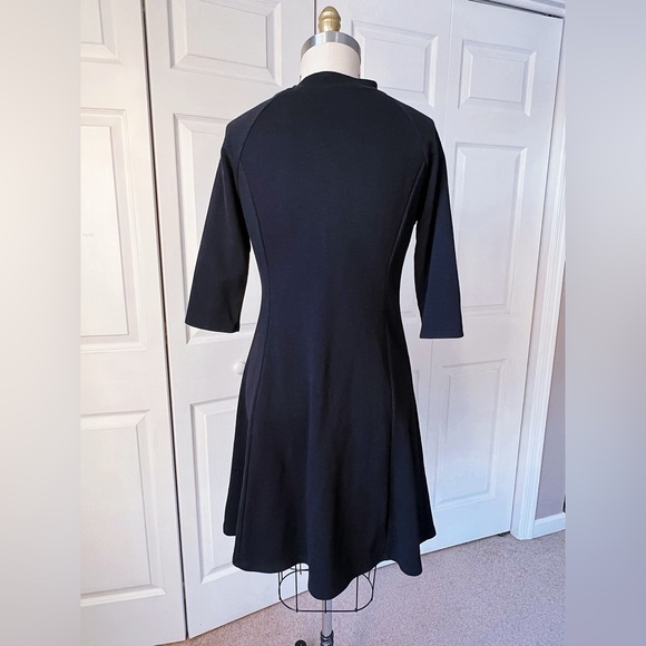 UNIQLO Women’s Sweatshirt Flared Dress in Black - Picture 4 of 7